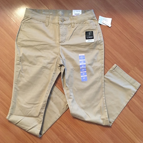 St. John's Bay Womens Mid Rise Straight Leg Pants - Picture 2 of 16